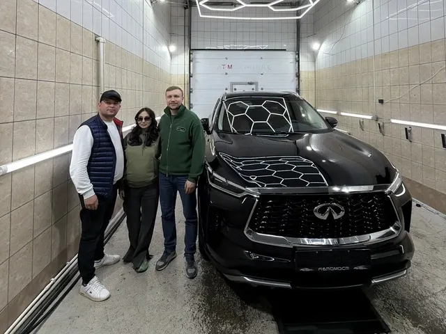 Infiniti QX60 после доставки: Китай → Курган